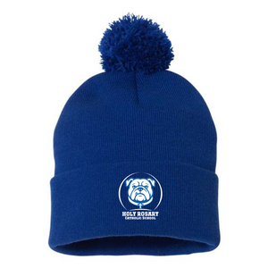 Holy Rosary Pom Pom Cuffed Toque