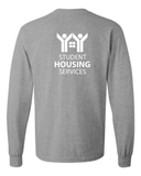 Student Housing Cotton Long Sleeve T-Shirt - Back Design