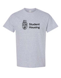 Student Housing Men's Cotton T-Shirt - Front Silkscreen