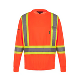Student Housing Polyester Mesh Hi Vis Long Sleeve Tshirt