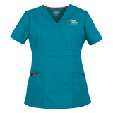 Right at Home Canada Missy Fit Mock wrap Scrub Top