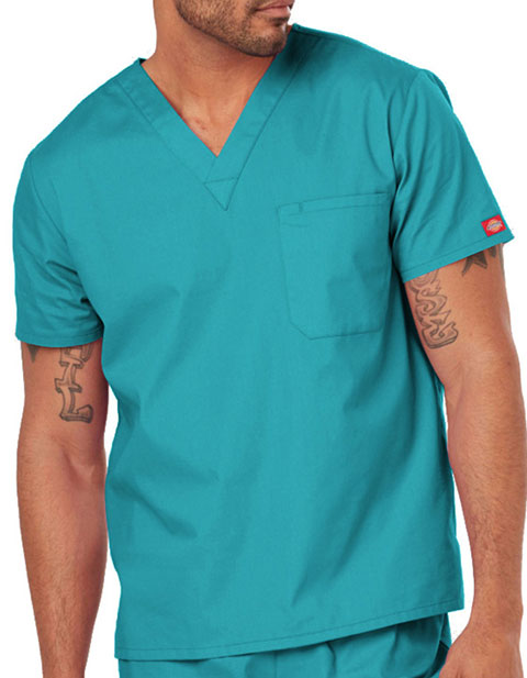 Right at Home Canada Unisex 1 Pocket Scrub top
